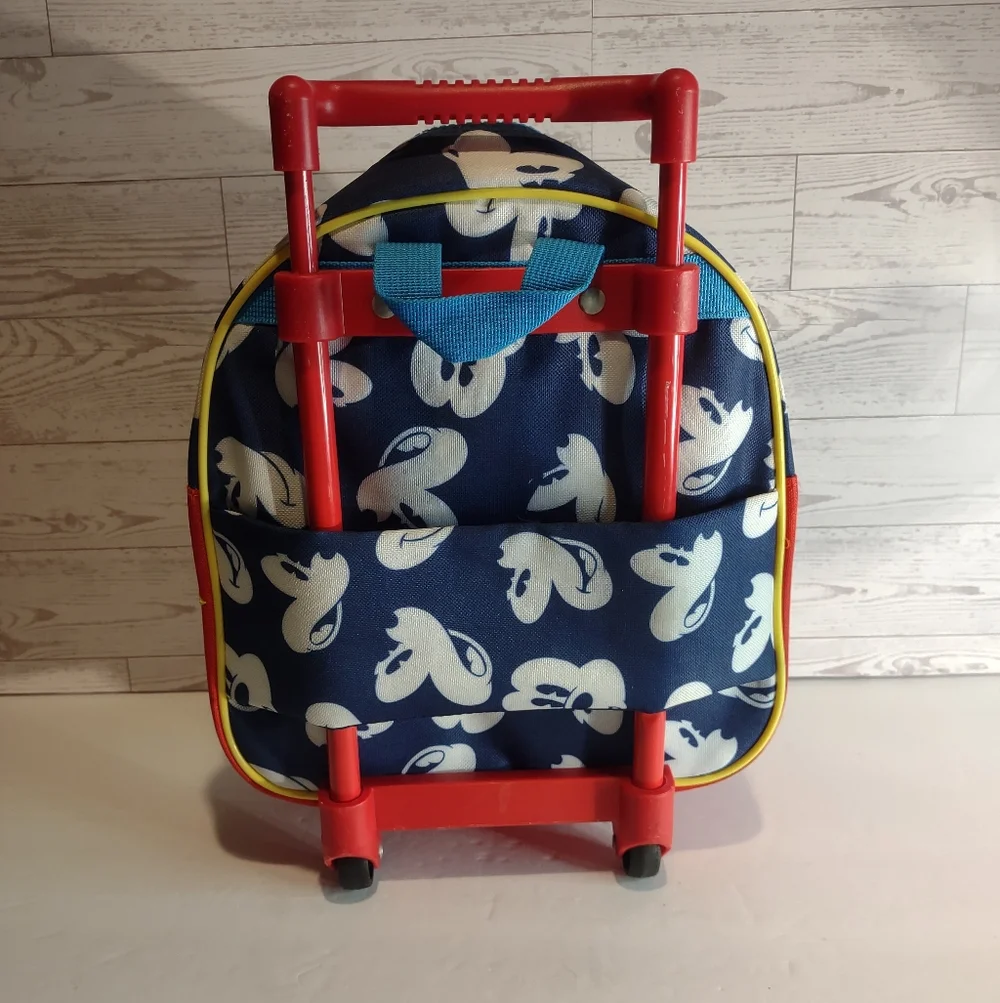 Disney Mickey Mouse child/toddler carry-on rolling backpack 12 x11x5 in